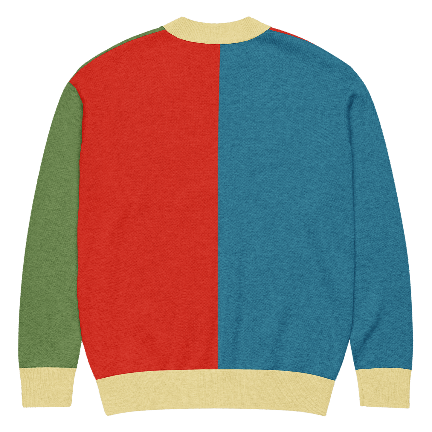 Flat back image of the Amazigh cardigan.