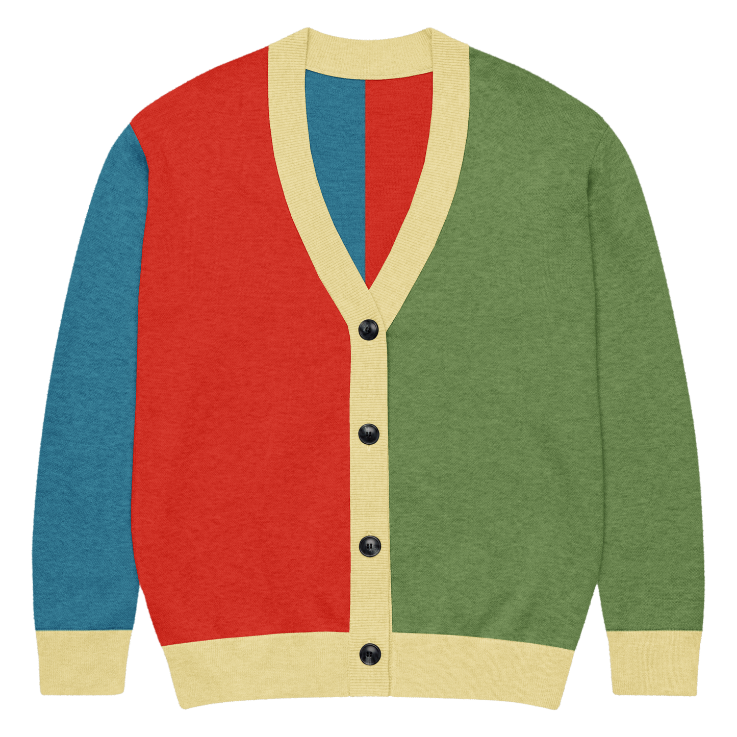 Flat front image of the Amazigh cardigan
